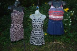 lot 10 image: 2 rompers 1 dress size small...