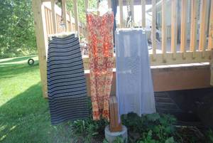 lot 55 image: 2 skirts and a strapless dress size...