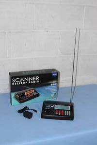lot 9 image: Whistler WS1025 Analog Desktop  Mobile  200-Channel Police Scanner Radio