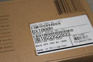 lot 38 image: New in Box - APC BX1000M Pro Compact Tower Back-UPS  Battery Back-up Uninterruptible Power Supply