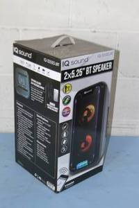 lot 40 image: New - SuperSonic IQ Sound 2x5.25 Tailgate Portable Bluetooth Wireless Audio Speaker System