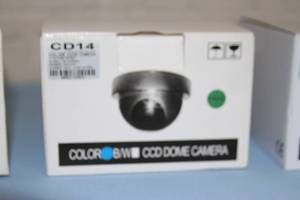 lot 41 image: Lot of 4 - New - CD14 Color Security Video Surveillance CCTV Dome Cameras