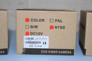 lot 42 image: Lot of 4 - New - CD14HR - High Resolution Color Indoor Dome Security  Surveillance  CCTV Low-Profile Video Cameras
