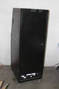 lot 54 image: Large Rolling Equipment Rack System with Drawer Slide-Out Shelf Power Distribution & More