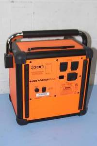 lot 57 image: ION Job Rocker Plus Portable Heavy-Duty Jobsite Wireless Bluetooth Audio Speaker System w AMFM Radio & Mic Input