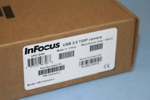 lot 74 image: Lot of 2 - New - InFocus USB 3.0 720P HD Computer  Video Conferencing Cameras