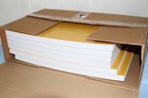 lot 78 image: Box of New BackBoxx BackStopp Back Stopp Acoustic  Acoustical Insert Sound Dampening Foam Inserts