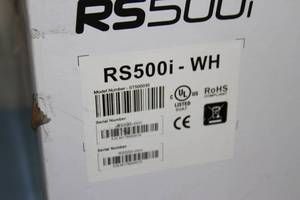 lot 84 image: Pair of TurboSound Turbo Sound RS500i Hanging  Pendant Ceiling Speakers - White