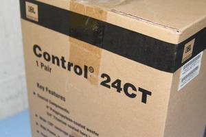 lot 28 image: JBL Control 24CT Compact Pro Audio Background  Foreground Ceiling Speakers - Pair - NEW