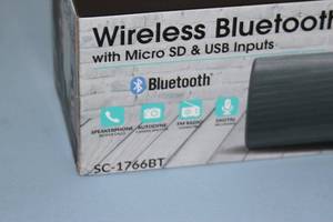 lot 126 image: New in Box - Supersonic SC-1766BT Portable Wireless Bluetooth Rechargeable Speaker Audio System