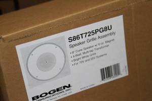 lot 131 image: Lot of 20 Bogen Pro Audio In-Ceiling Loudspeakers  Speakers