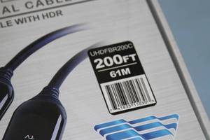 lot 147 image: Vanco UHDFBR200C Active High Speed 200 HDMI Optical Cable - NEW - $500 Online