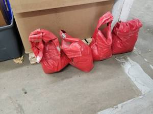 Lot of (4) Bounce House Tie-Down Sand Bags 35-lbs.