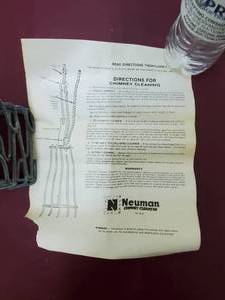 lot 39 image: NEUMAN Expanding Chimney Cleaner not used