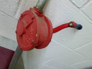 lot 44 image: hand operated rotary oil pump