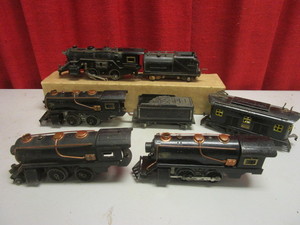 VINTAGE AMERICAN FLYER O LOCOMOTIVES, TENDERS