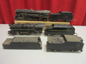 VINTAGE AMERICAN FLYER O LOCOMOTIVES, TENDERS