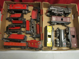 VINTAGE LIONEL O TIN TRAIN CARS, #263E ENGINE