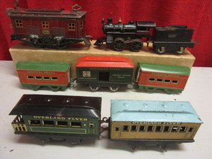 VINTAGE AMERICAN FLYER TIN O TRAIN CARS, #3011 MOTORENGINE