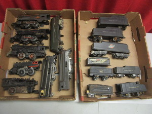 VINTAGE AMERICAN FLYER O ENGINES, TENDERS