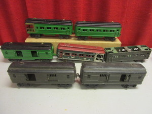 VINTAGE O TRAIN CARS, PASSENGER CARS