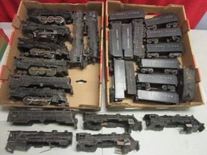 VINTAGE LIONEL O LOCOMOTIVE, TENDER PARTS
