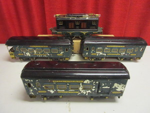VINTAGE IVES STANDARD PULLMAN TRAIN CARS, #3236R ENGINEMOTOR
