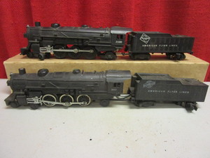 VINTAGE AMERICAN FLYER ENGINES, TENDERS - S SCALE, PULLMAN PASSENGER PARTS, MORE