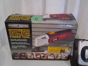 lot 31 image: Chicago Electric Variable Speed Oscillating Power Tool