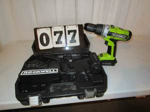 lot 77 image: Rockwell Cordless Drill
