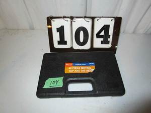 lot 104 image: Pittsburg Tap & Die Set - Metric