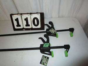 lot 110 image: Ratcheting Bar Clamps