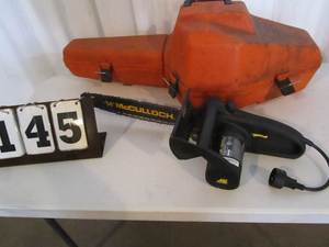 lot 145 image: McCulloch Electric Chain Saw