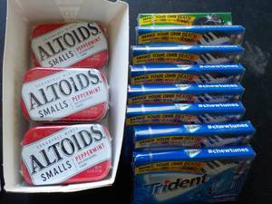 5 Packs Altoids Peppermint and 8 pa...