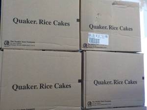 4 Cases Quaker Rice Cakes past bes...