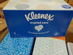 9 boxes Kleenex Tissues...