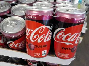 2 - 24 packs Coca Cola Cherry Zero ...