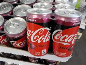 2 - 24 packs Coca Cola Cherry Zero ...
