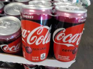 2 - 24 packs Coca Cola Cherry Zero ...