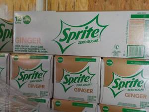 4 - 12 packs Sprite Ginger Zero Sug...