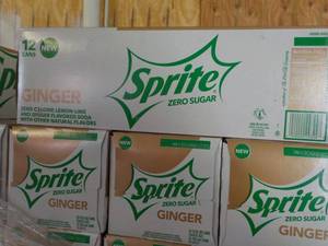 4 - 12 packs Sprite Ginger Zero Sug...