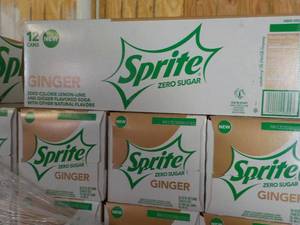 4 - 12 packs Sprite Ginger Zero Sug...