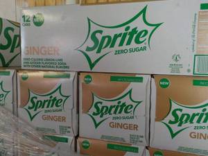 4 - 12 packs Sprite Ginger Zero Sug...
