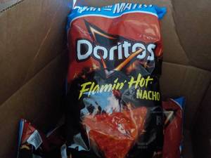 Case of 4 - 18 oz Bags Doritos Flam...