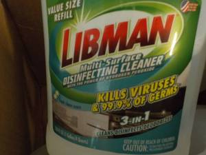 4 Gallon Jugs Libman Disinfecting C...