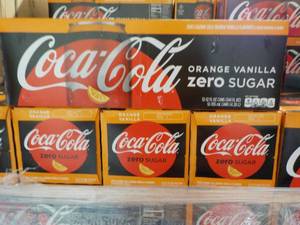 4 - 12 packs Coca Cola Orange Vanil...