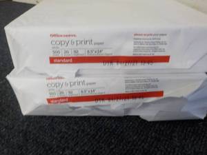 1000 Sheets Office Depot 8.5 x 14 ...