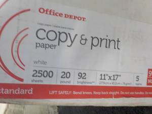 2500 Sheets Office Depot 11 x 17 C...