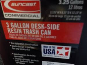 3 - 3.25 gallon Suncast Waste Baske...