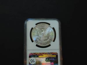 lot 16 image: 1881-S  Morgan Silver Dollar NGC MS64  Clean Cheek and Brilliant